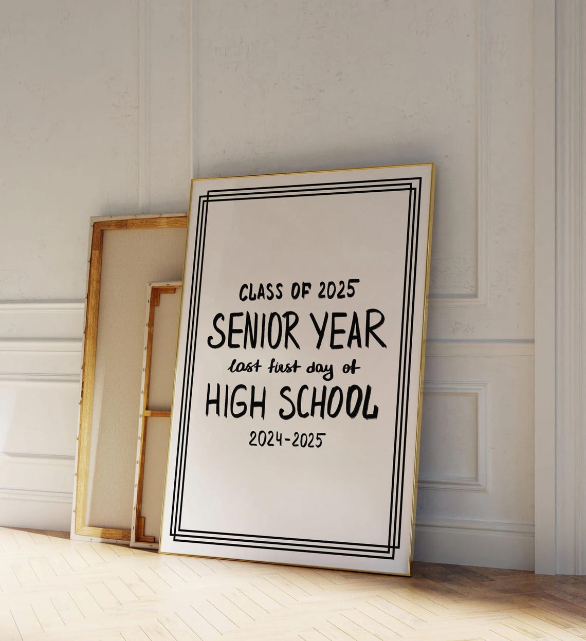 Class of 2025 Senior Year Last First Day of High School Sign Poster - Image 3