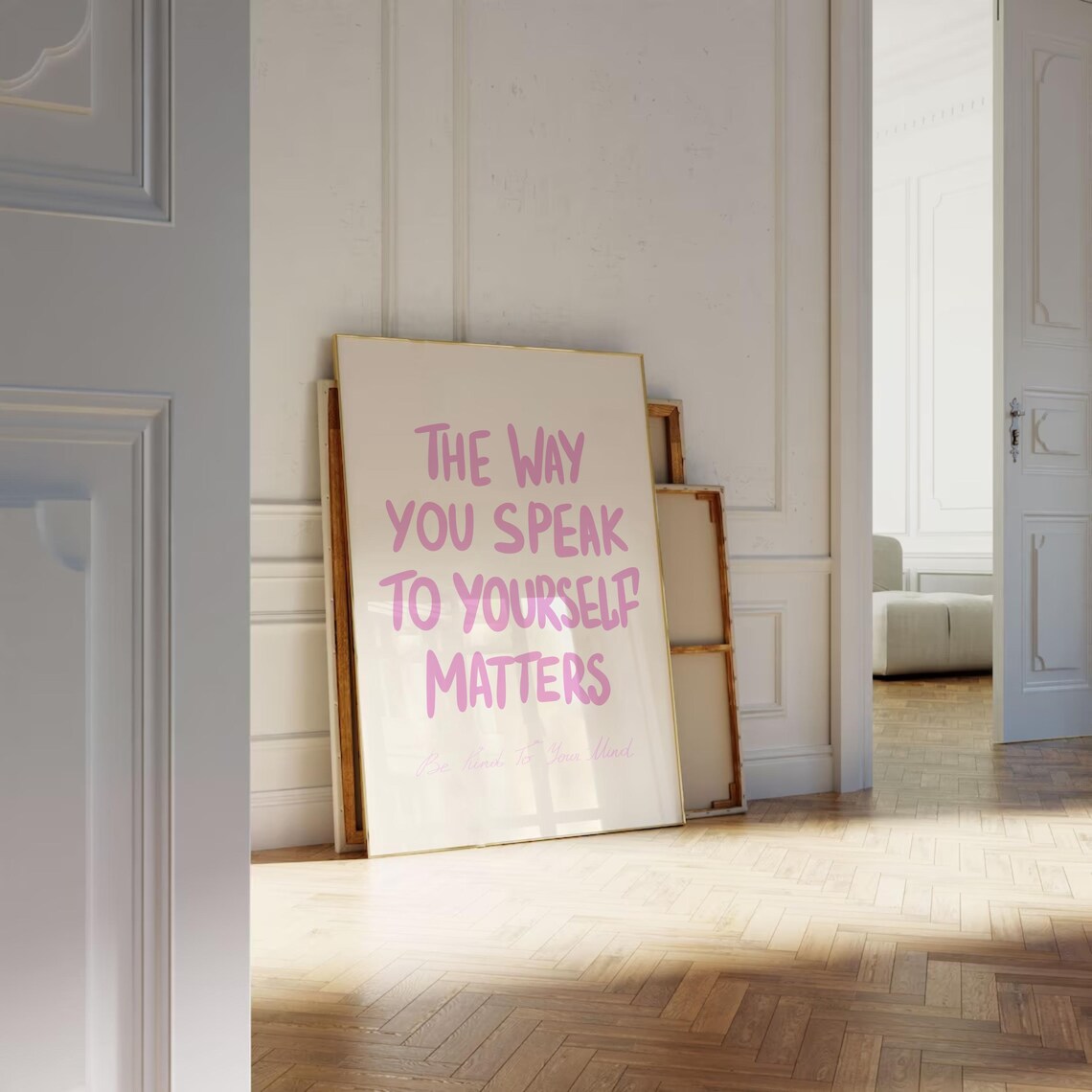 The Way You Speak To Yourself Matters Quote Art Print - Image 2