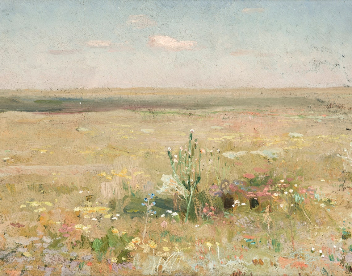 Vintage French Country Nature Painting Art Print - Image 3
