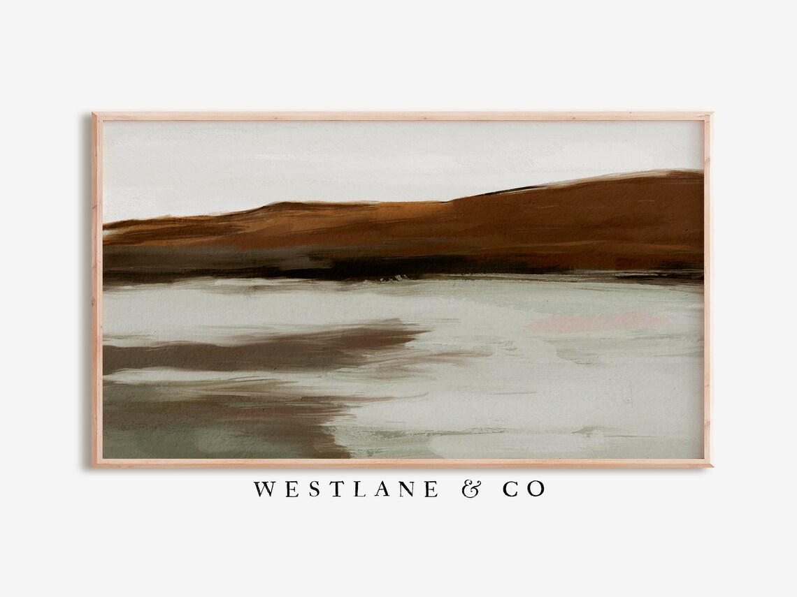 Abstract Coastal Paintings, Ocean Beach Decor - Image 3
