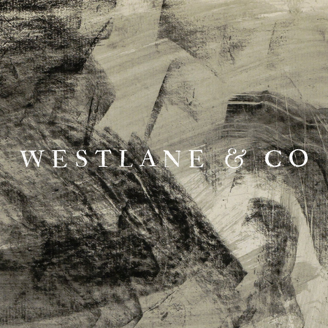 Neutral Grey Abstract Brushstrokes Modern Farmhouse Wall Art - Image 2