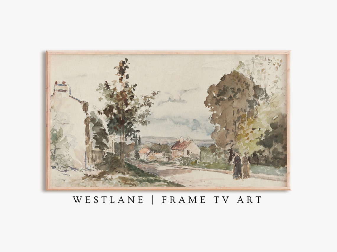 Frame Tv Art Neutral Antique Landscape Muted Farmhouse Tv182 - Image 3