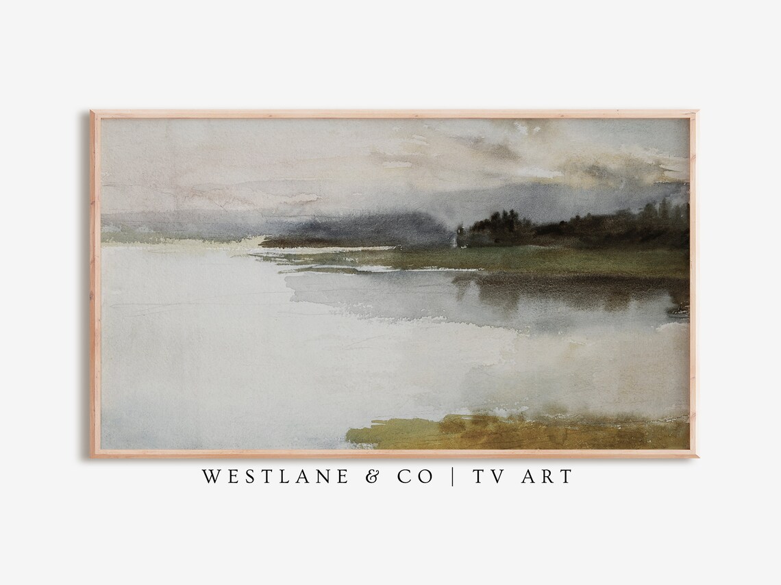 Vintage Coastal Paintings Set Of 4 Muted Seascape Art Prints - Image 3