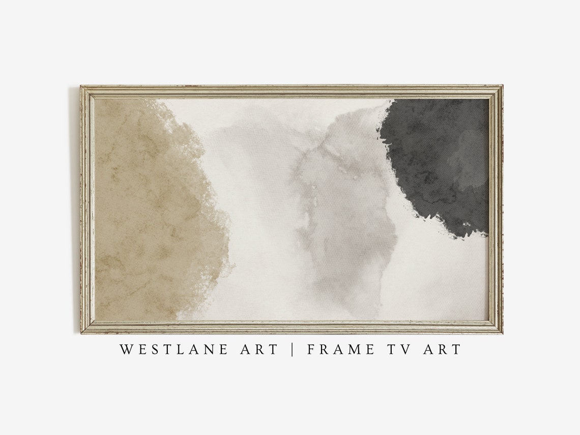 Neutral Abstract Modern Muted Minimalist Frame Tv Art Art Modern Farmhouse Tvm11 - Image 3