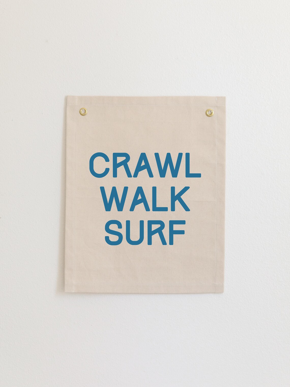 Crawl Walk Surf Nursery Wall Decor, Surf Flag