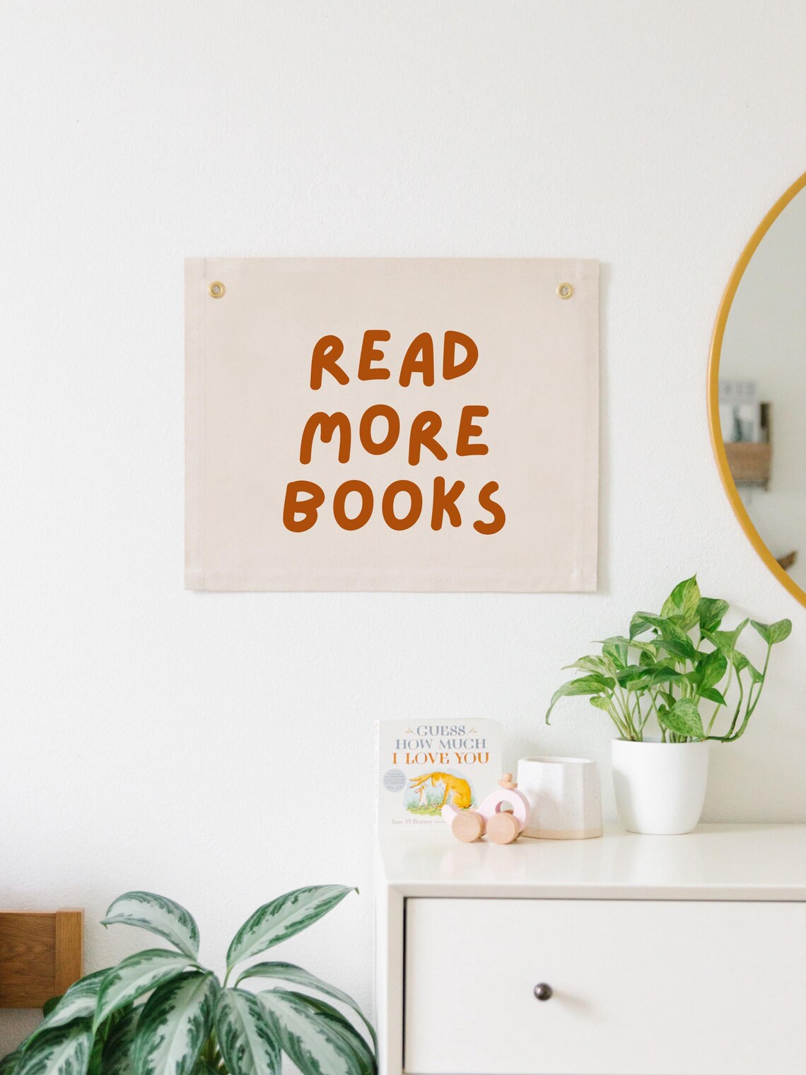 Read More Books Banner, Reading Nook Decor