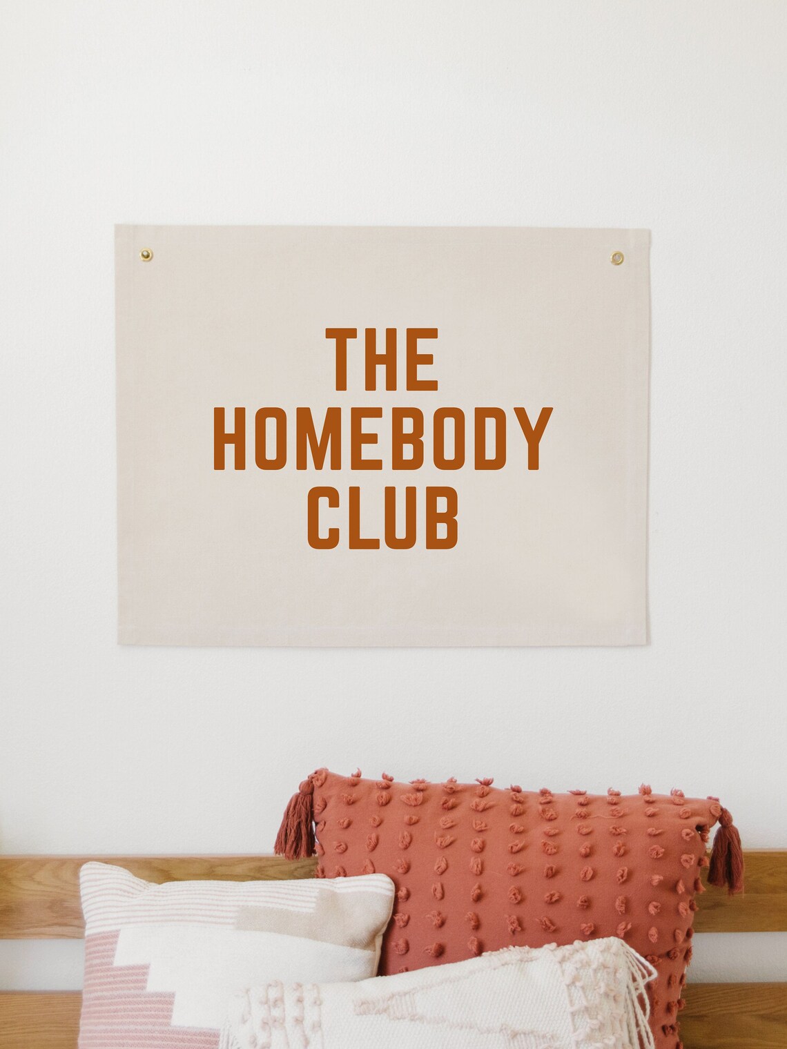 Homebody Club Banner, Minimal Bedroom Wall Decor - Image 2