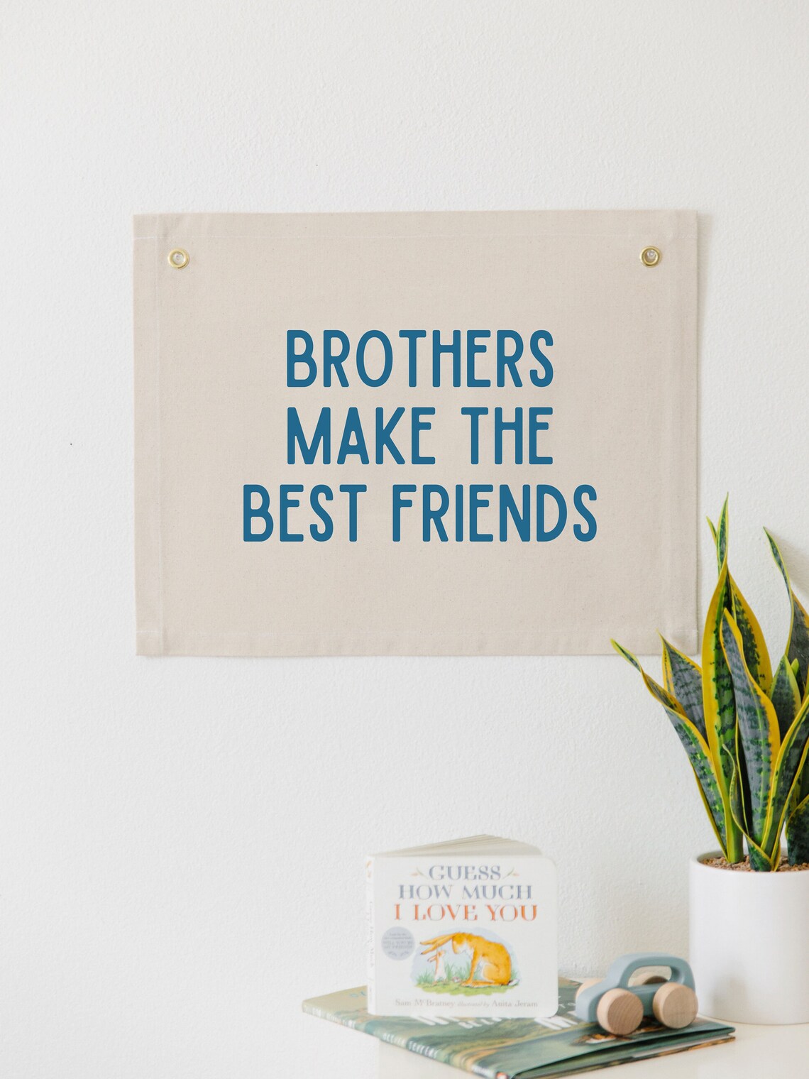 Brothers Make The Best Friends Nursery Wall Banner - Image 3