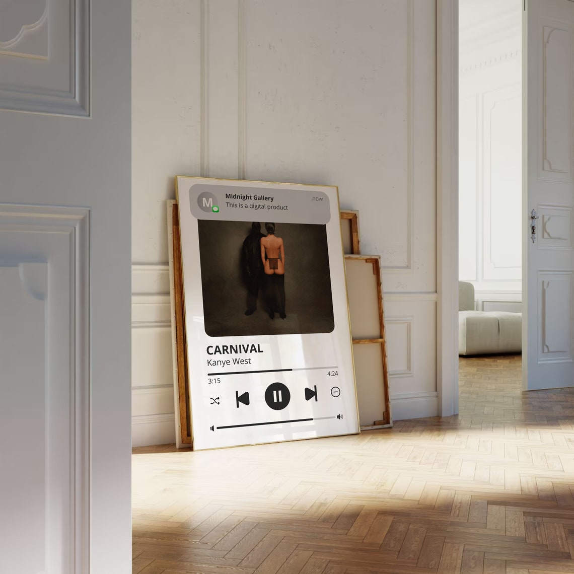 N95 Kendrick Lamar Custom Spotify Song Player Style Music Poster - Image 3