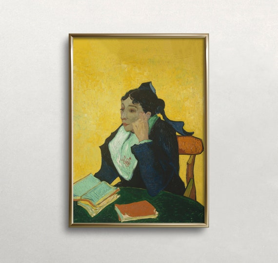 Van Gogh Madam Ginoux Vintage Wall Art Man Portrait Colorful Wall Art Vibrant Wall Decor Wall Art 428