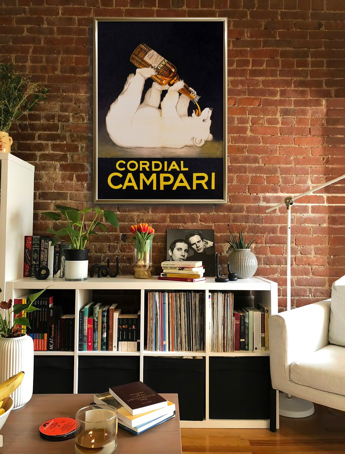 Cordial Campari Vintage Advertising Poster with Polar Bear Drinking from Bottle - Image 4