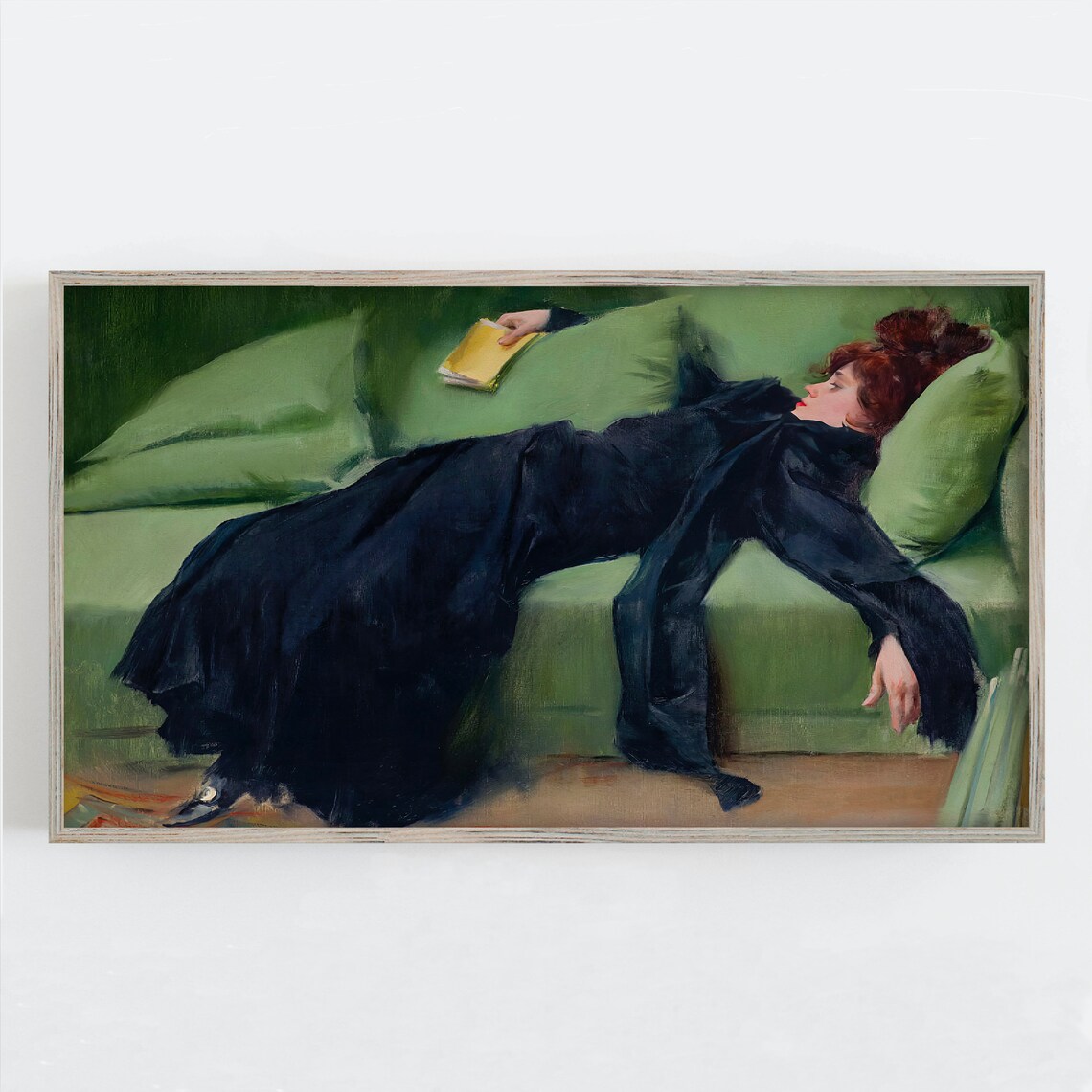 Decadent Young Woman Vintage Wall Art, After The Dance