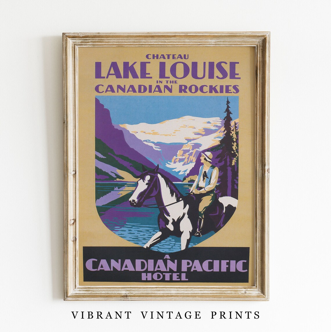 Chateau Lake Louise Canadian Rockies Canadian Pacific Hotel Poster - Image 2