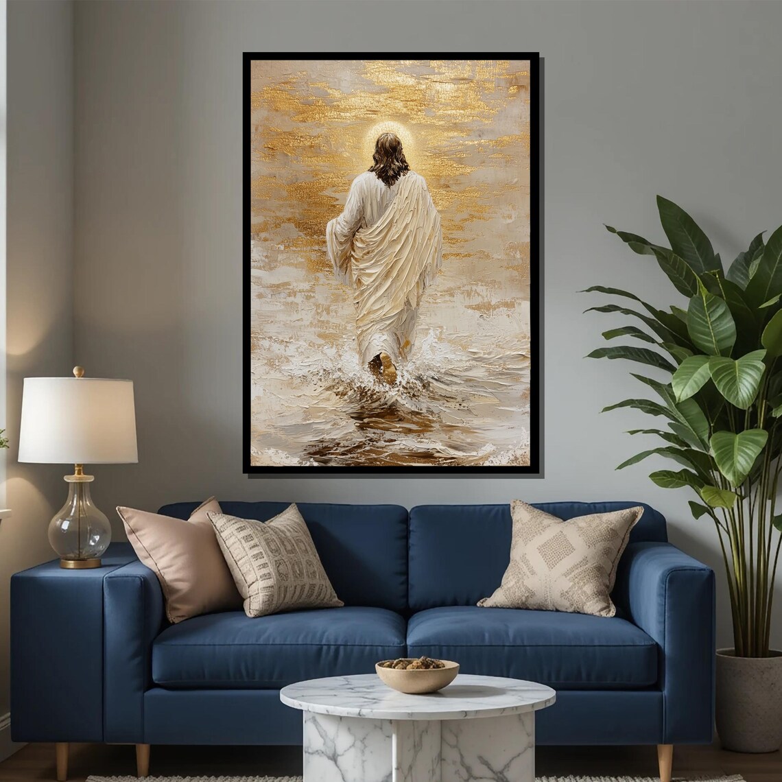 Jesus Walking on Water, Christian Religious Art - Image 2
