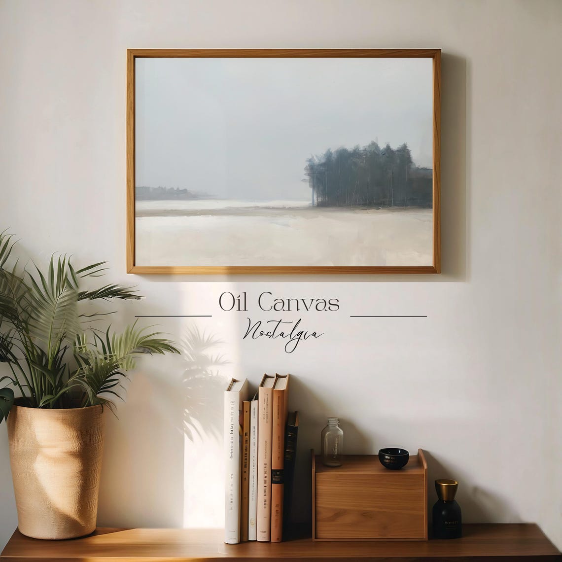 Wall Art Moody Abstract Minimalist Landscape Modern Home Decor For Instant Decor Upgrade - Image 3