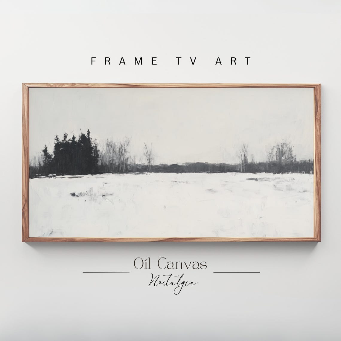 Frame Tv Art Winter Moody Abstract Minimalist Art
