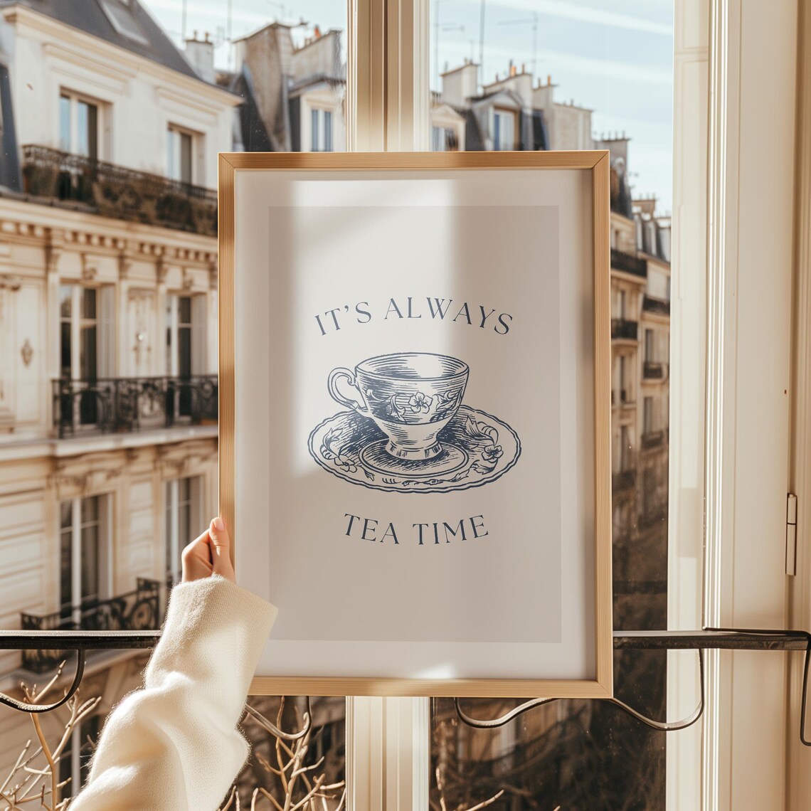 Its Always Tea Time - Tea Quote Art Print