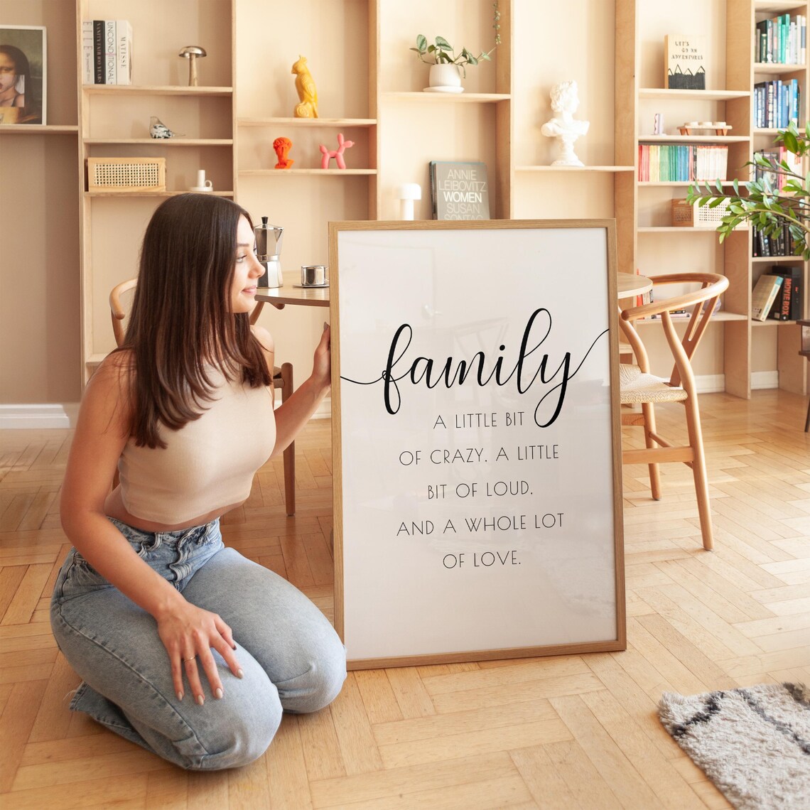Family Quote Typography Print, Minimalist Wall Art - Image 3