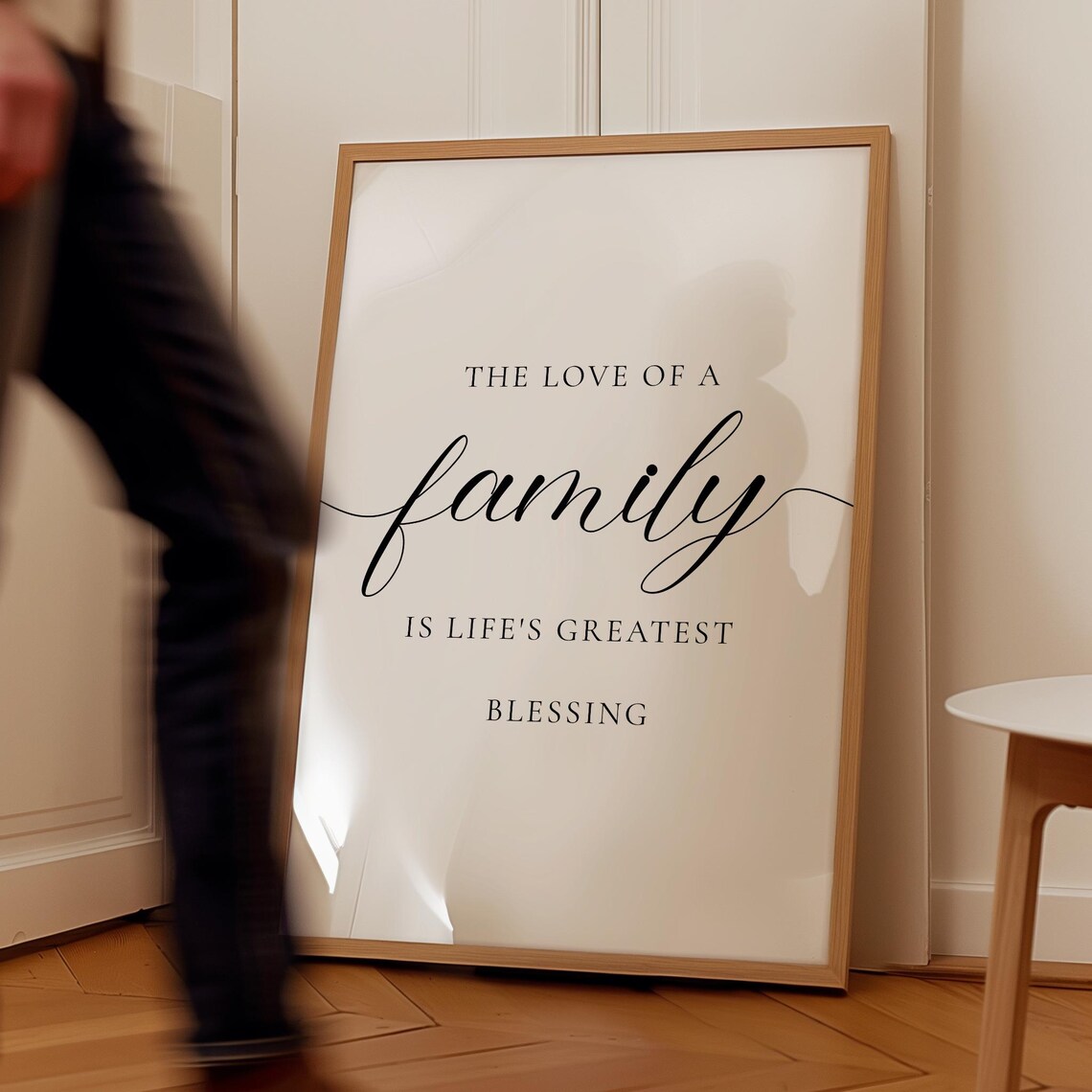 The Love Of A Family Is Lifes Greatest Blessing Script Family Poster - Image 3