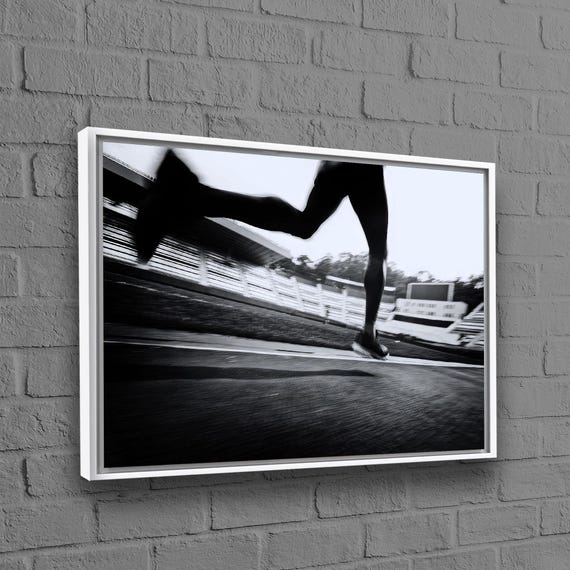 Running Wall Hanging Personalized Gifts Sports Room Decor Canvas Art Sport Print Gym Poster Holiday