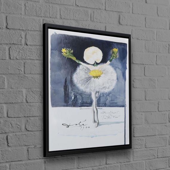 Salvador Dali Abstract Flowers Art Print