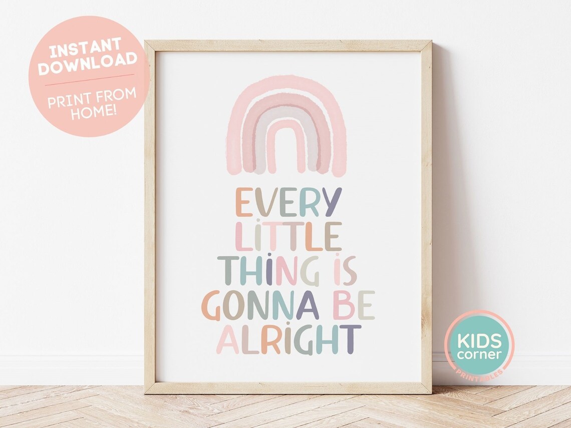 Every Little Thing Is Gonna Be Alright, Boho Art Print