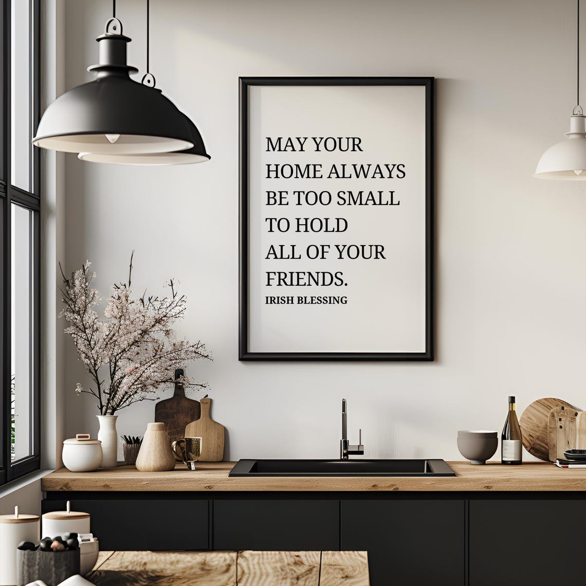 May Your Home Always Be Too Small Irish Blessing Housewarming Poster - Image 4