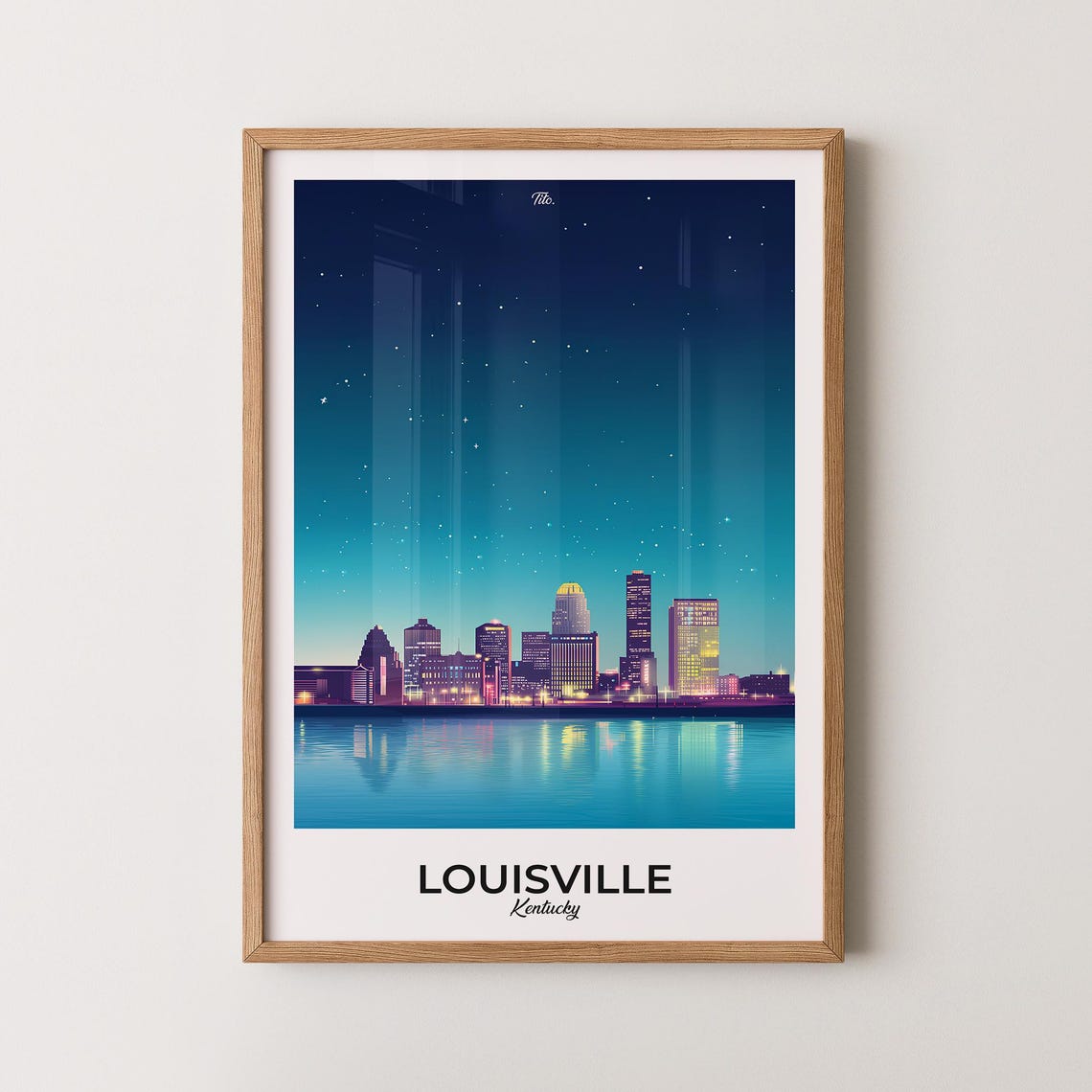 Louisville Poster Louisville Travel Poster Louisville Art Print Louisville Wall Art Kentucky Poster Gift For Travelers