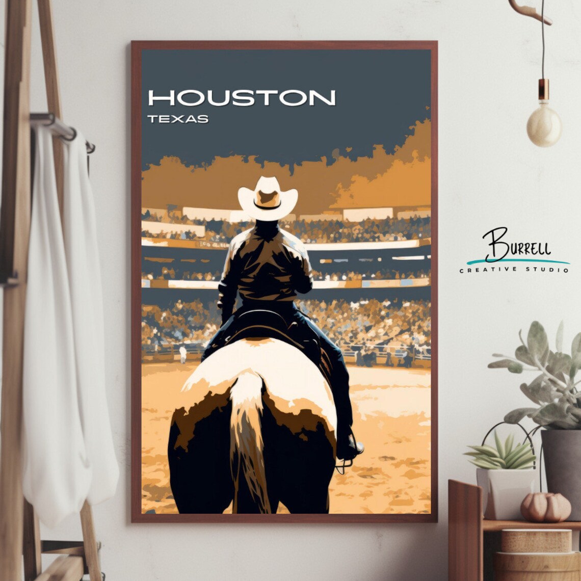 Houston Texas Livestock And Rodeo Show Travel Poster - Image 4