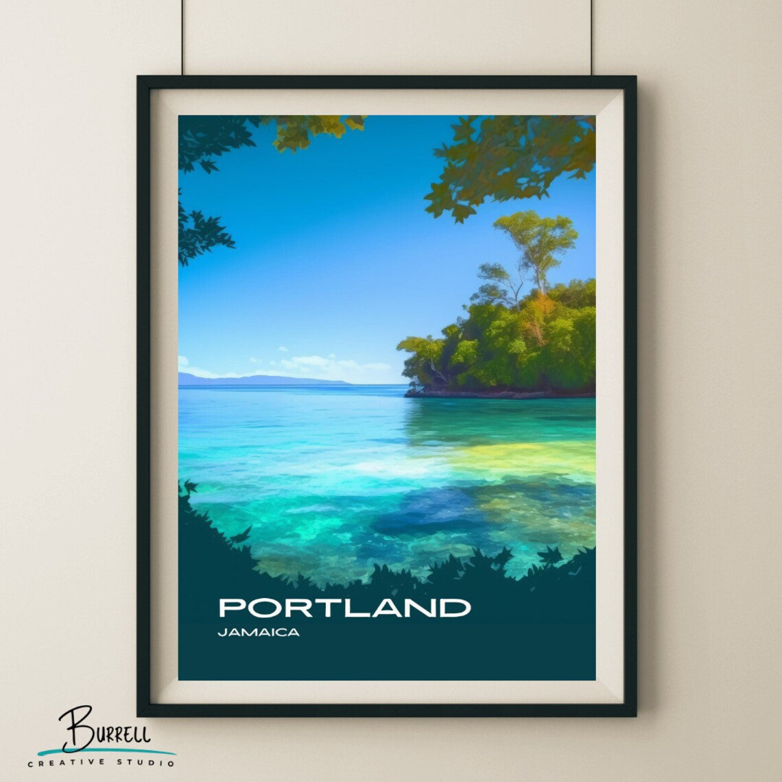 Port Antonio Jamaica Travel Poster, Island Art Print - Image 5