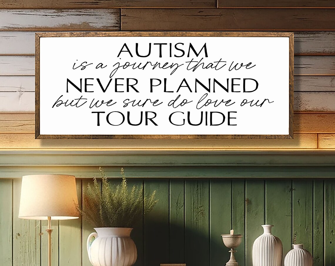 Autism Is a Journey Quote, Inspirational Art Print