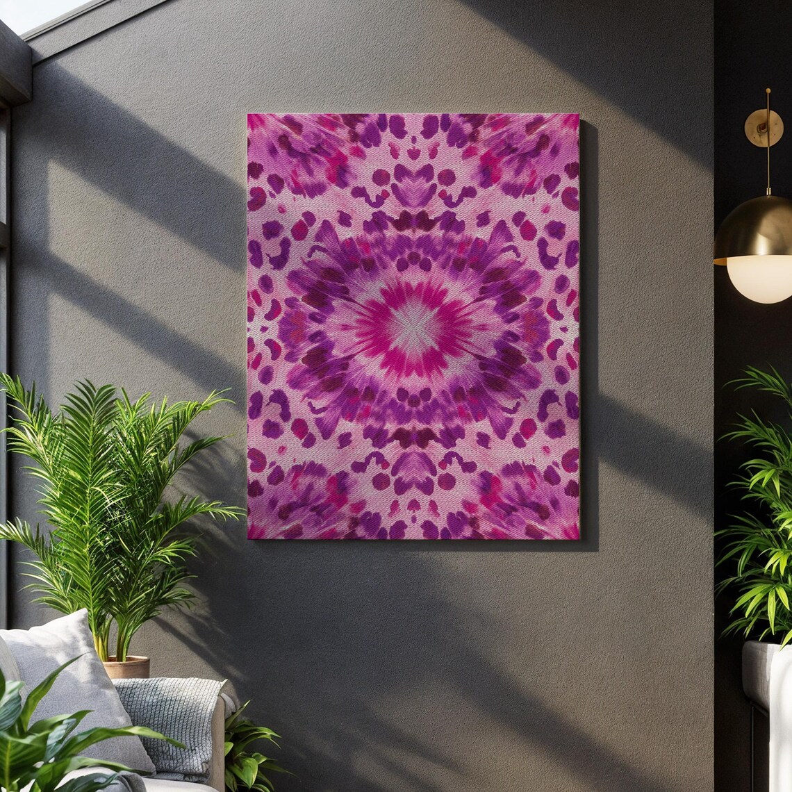 Tiedye Mandala Design, Psychedelic Geometric Pattern