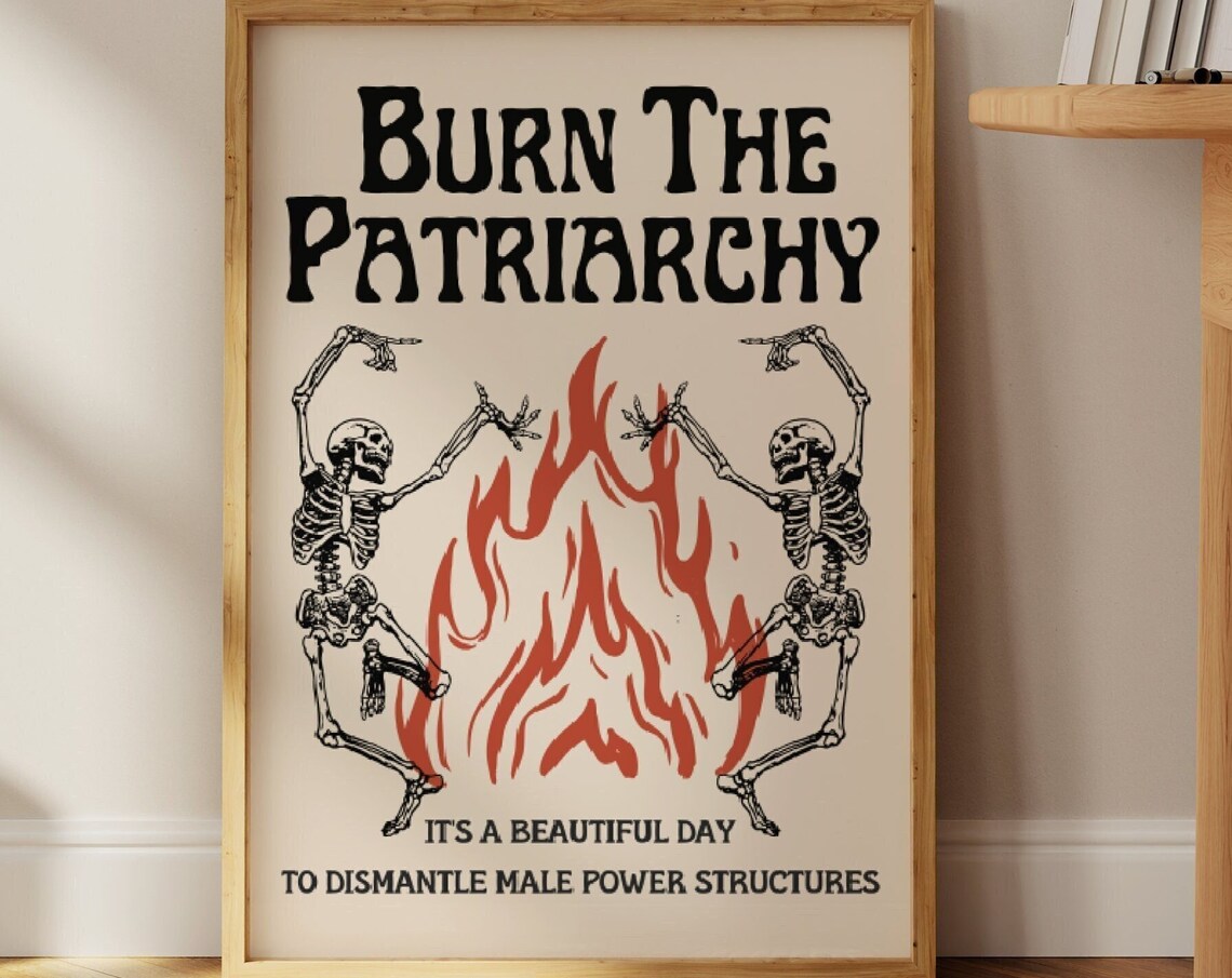 Burn The Patriarchy Feminist Witchy Wall Art Print - Image 4