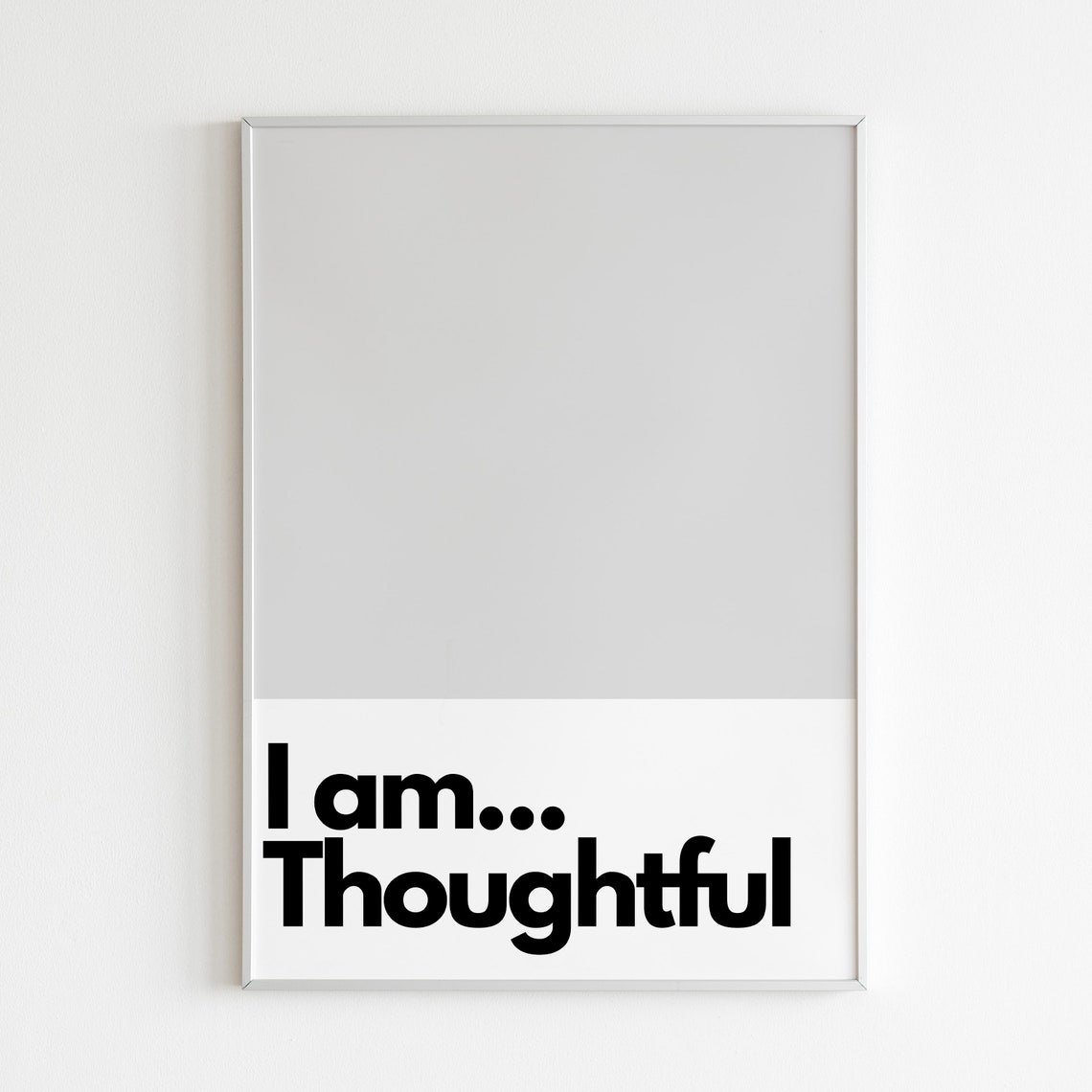 I Am Thoughtful, Kids Nursery Wall Art