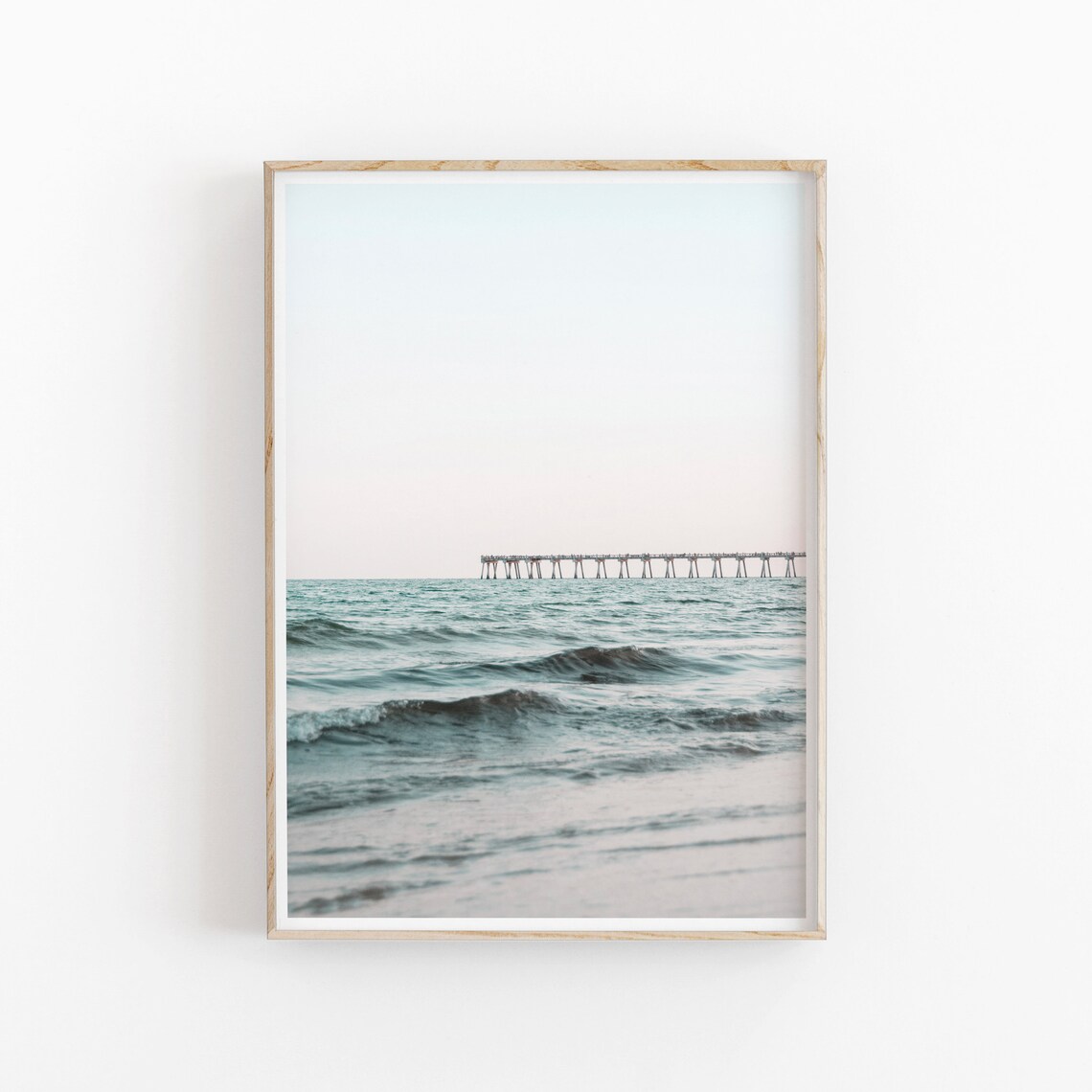 Beach Art Print, Modern Minimalist Boho Decor