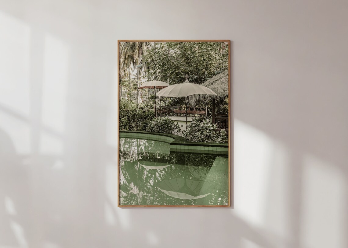 Bali Indonesia Travel Poster, Landscape Art Print - Image 3