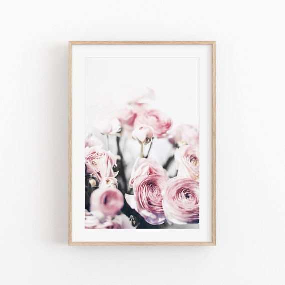 Peonies Floral Art Print, Botanical Wall Art