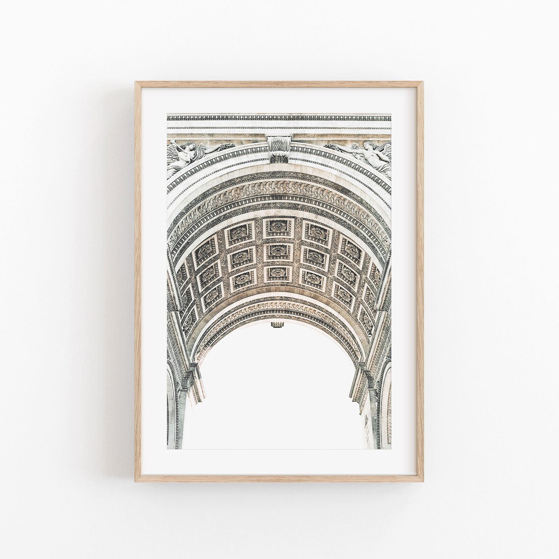 Arc De Triumphed Art Print, Modern Minimalist Travel