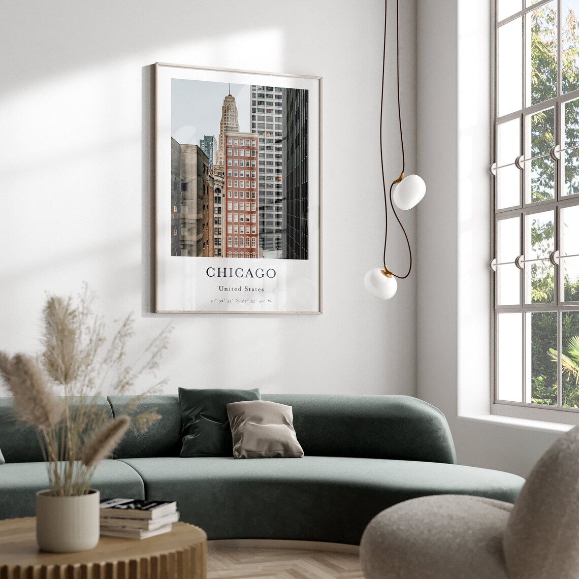 Chicago Travel Poster, City Print for Home Decor - Image 2