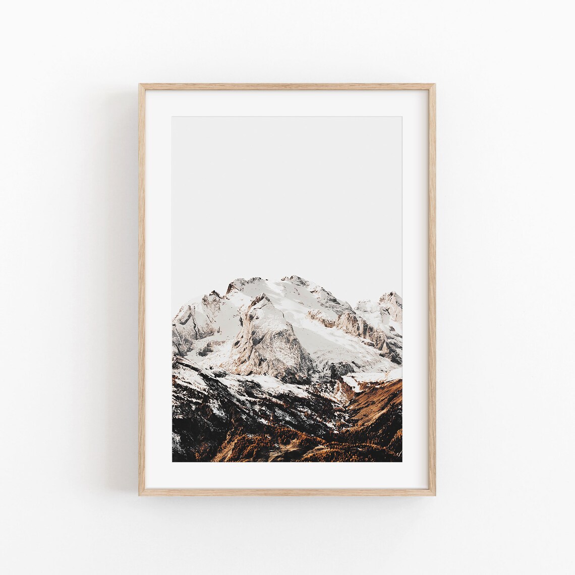 Mountain Art Print, Modern Minimalist Poster Decor - Image 4