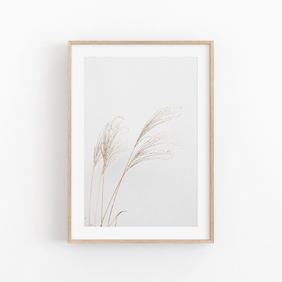 Pampas Grass Print, Rustic Farmhouse Decor