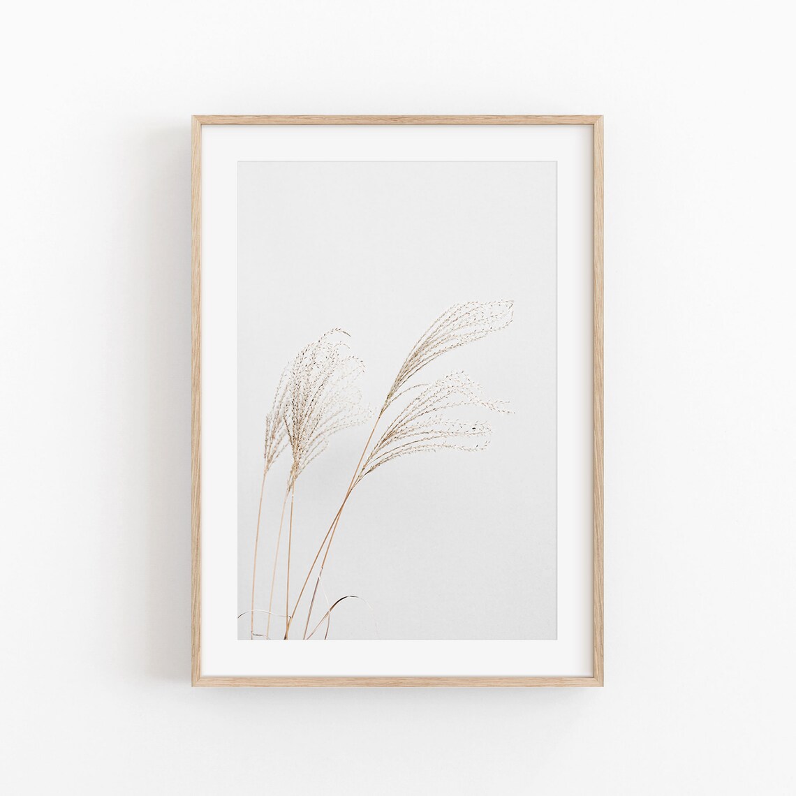 Pampas Grass Print, Rustic Farmhouse Decor