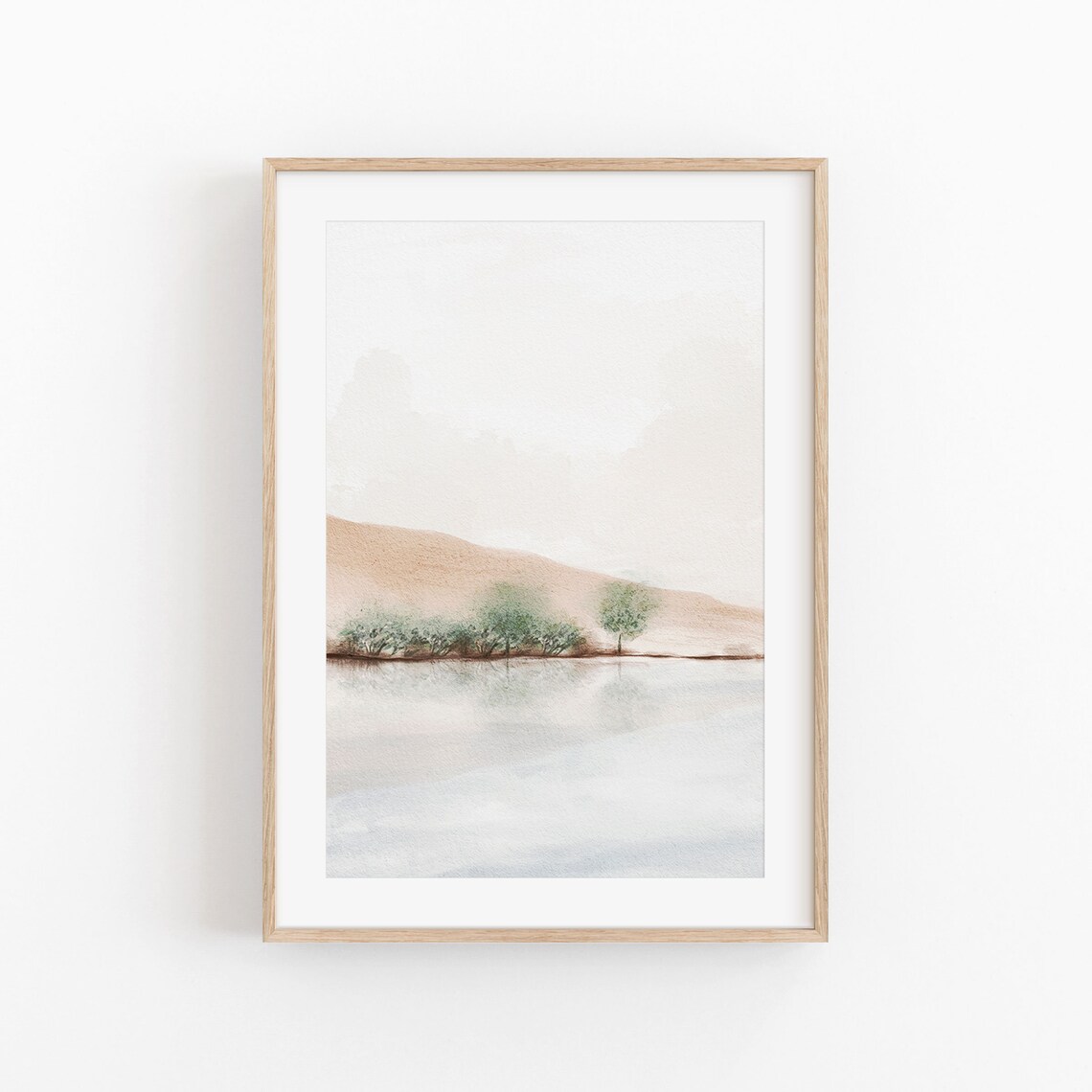 Watercolor Abstract Nature Art Print, Minimalist Poster - Image 2