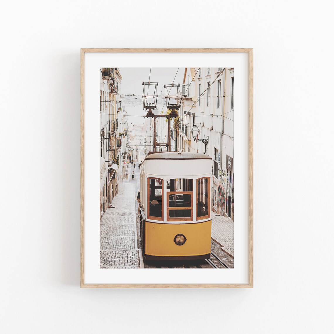 Portugal Lisboa Cityscape Travel Poster, City View