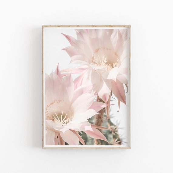 Desert Flowers Floral Art Print, Botanical Decor