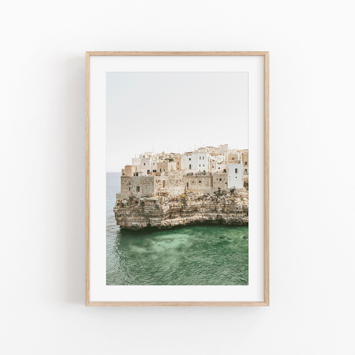 Naxos Greece Cityscape Photo, Coastal Travel Poster