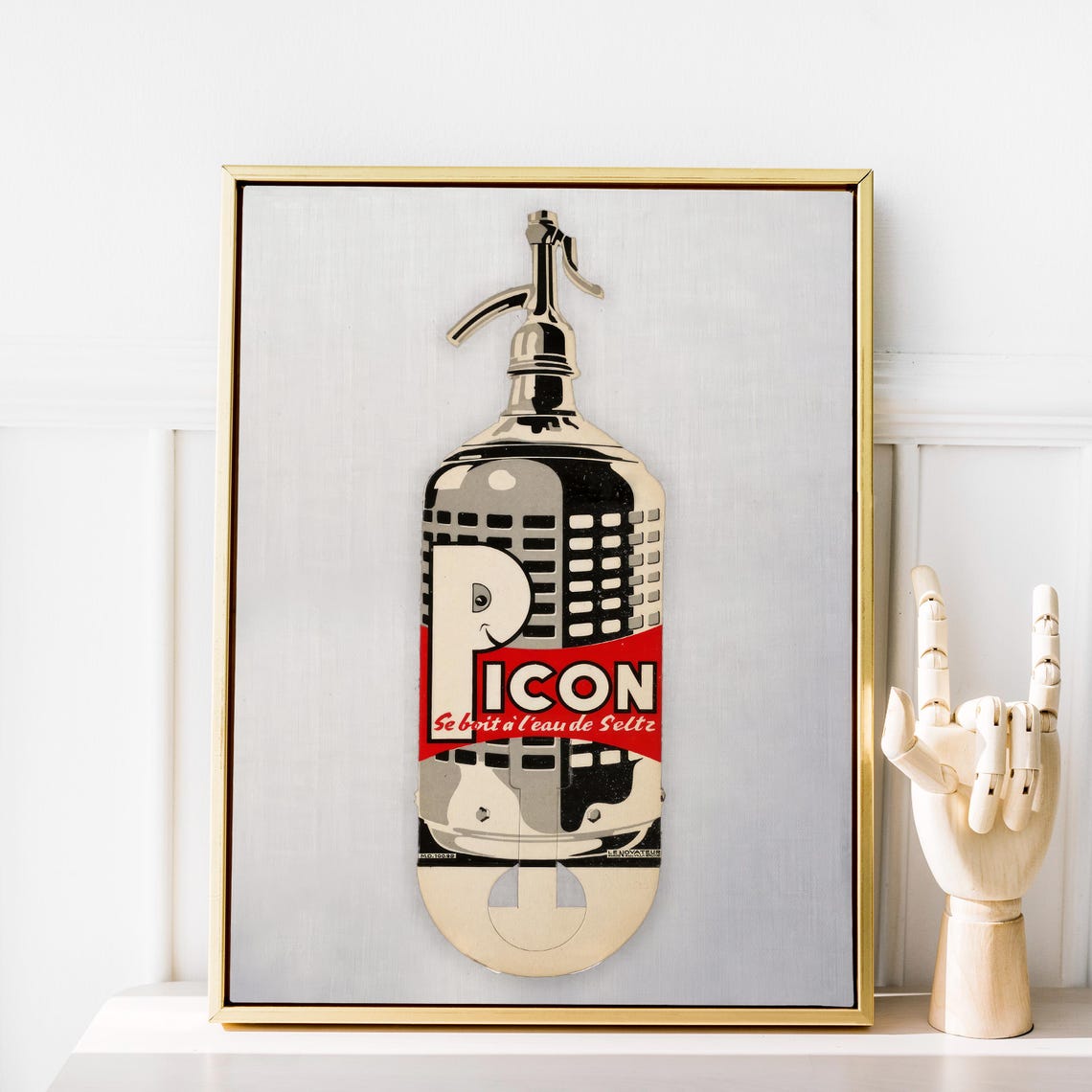 Picon Seltzer Siphon Bottle Vintage Se Boit A L Eau De Seltz Poster - Image 2