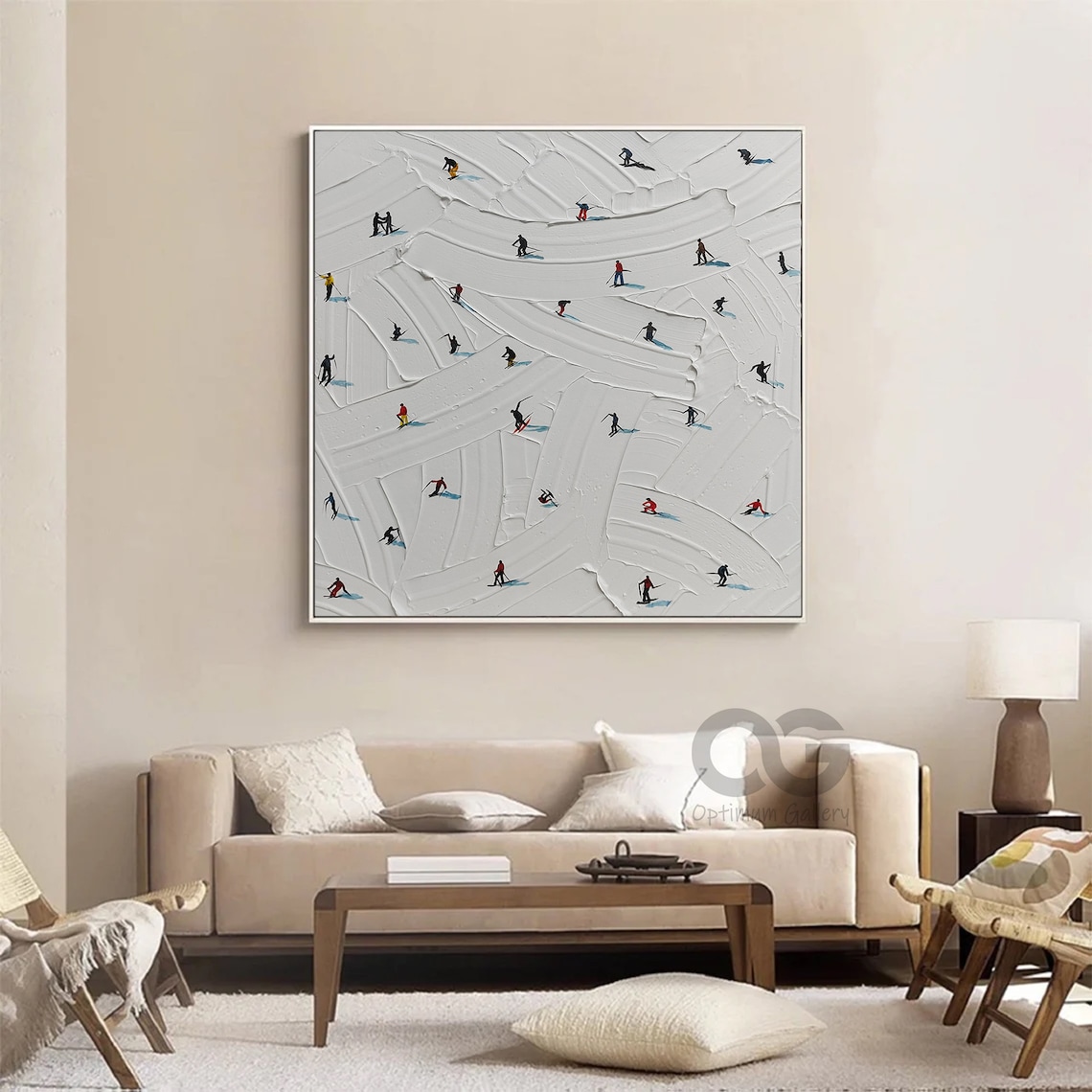 Personalized Ski Sport Winter Mountain Art Print - Image 3