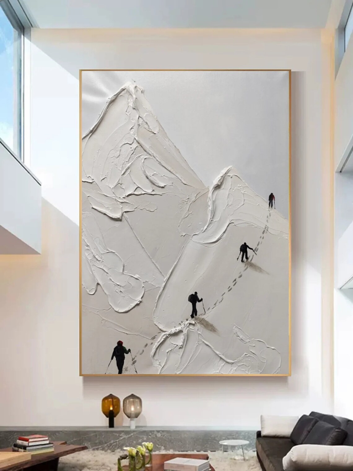 Snow Mountain Climbing Art Print, Personalized Gift - Image 4