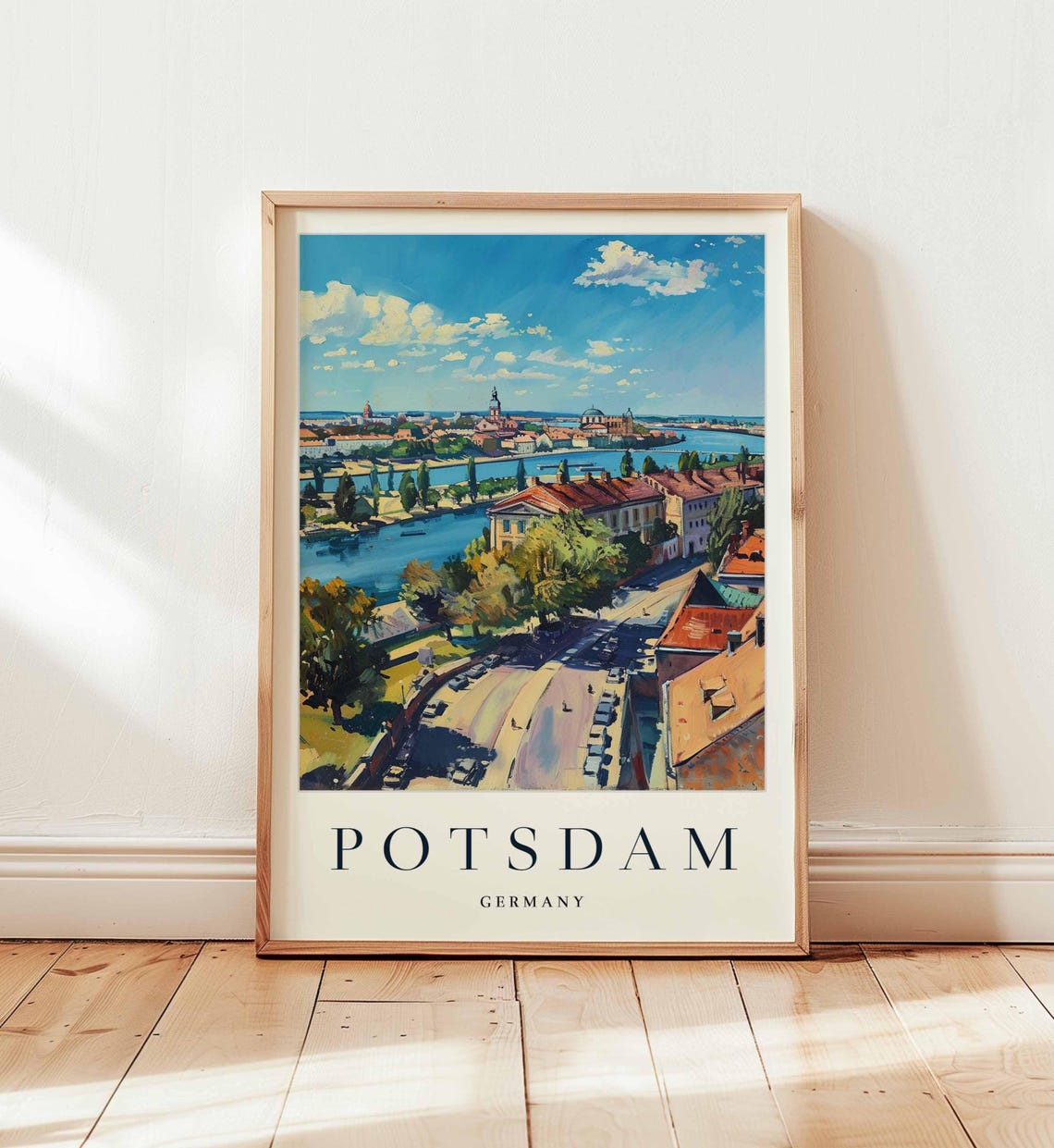 Potsdam Germany Panoramic City View Across River Havel Poster